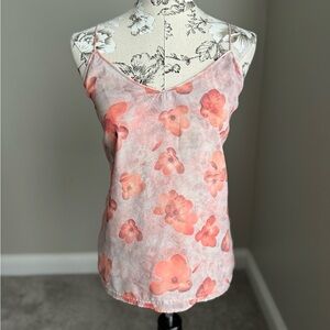 MNG Cream & Pink Floral Spring Summer Top